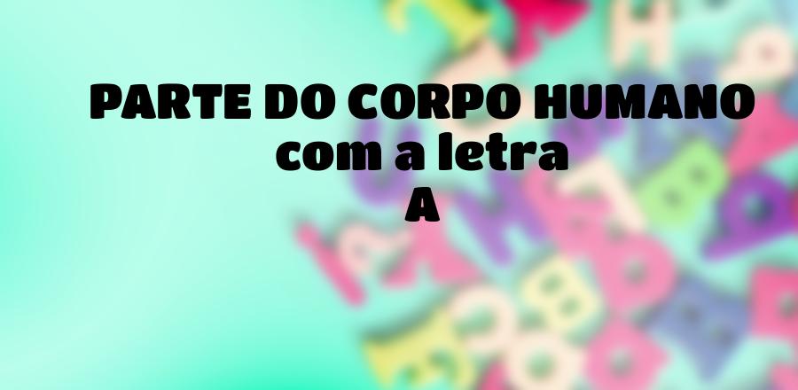 Parte Do Corpo Humano Que Come A A Letra A Stop Respostas