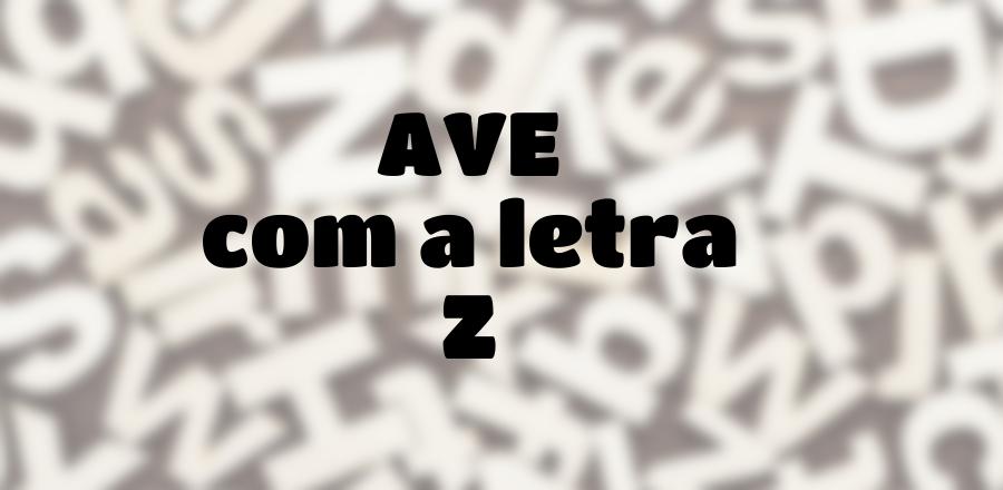 Ave que Começa com a Letra Z