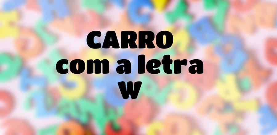 Carro que Começa com a Letra W