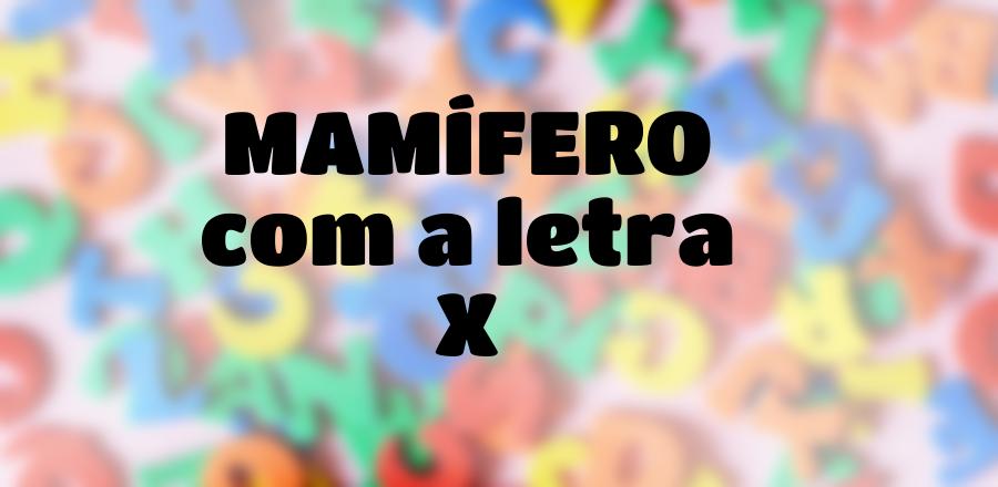 Mamífero que Começa com a Letra X